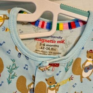 Magnetic Me “Band Together” modal magnetic fuss free coverall, size 3-6 months